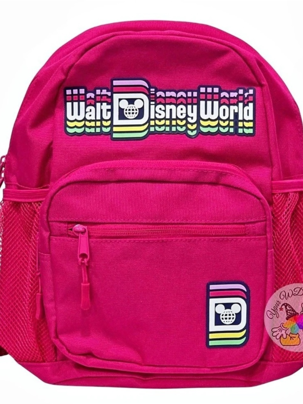 Disney Mini Backpack - Hot Pink Walt Disney World Logo
